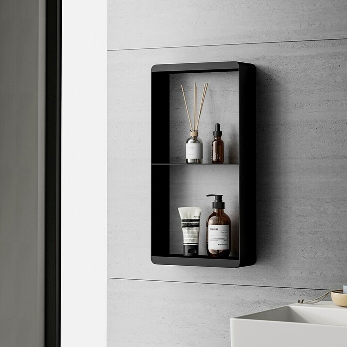 Best Design Rek voor douchewand - Nero-Soap (Roestvrij staal, Zwart) | BAUHAUS