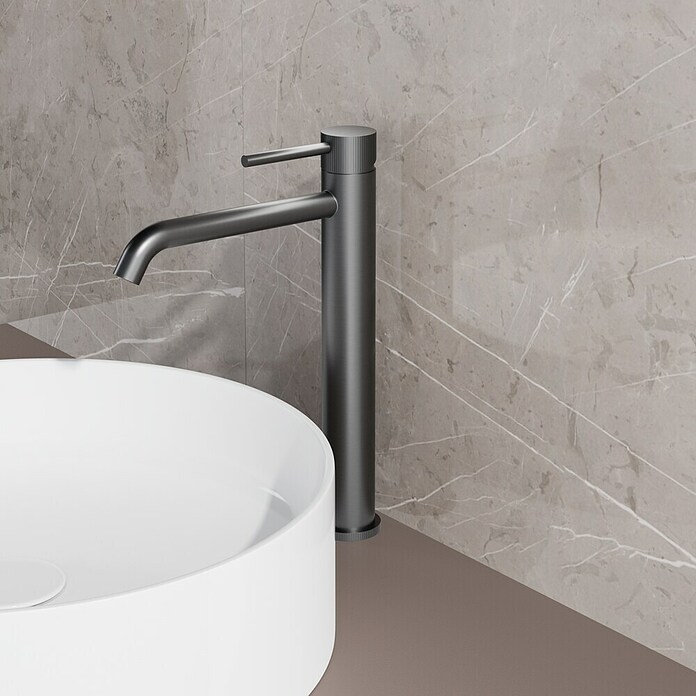 Best Design Wastafelkraan High-End Moya (Gunmetal, Mat, Hoogte: 31 cm) | BAUHAUS