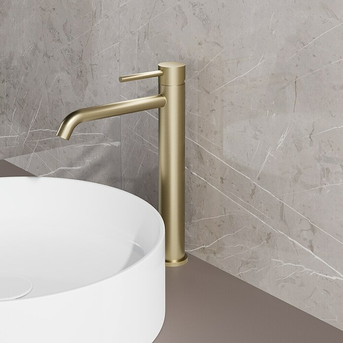 Best Design Wastafelkraan High-End Nancy (Goud, Mat, Hoogte: 31 cm) | BAUHAUS