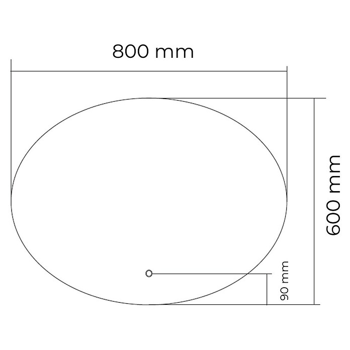Best Design Led-lichtspiegel Divo-80 (80 x 60 cm) | BAUHAUS