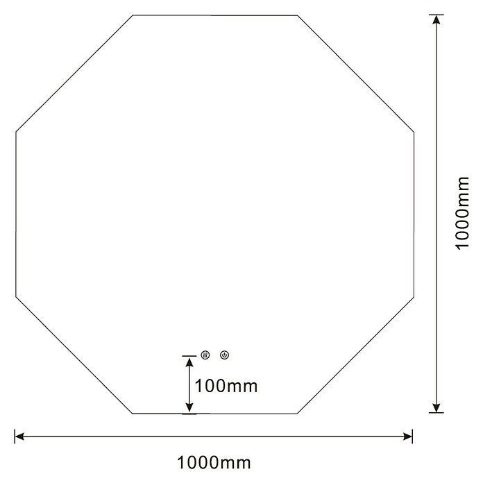 Best Design Led-lichtspiegel Honey (100 x 100 cm) | BAUHAUS