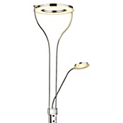 Globo Podna LED svjetiljka Ebro  (20 W, Srebrna, Topla bijela, D x Š x V: 35 x 30 x 194 cm) | BAUHAUS