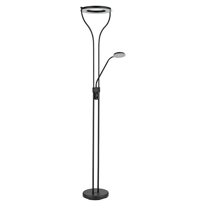 Globo Podna LED svjetiljka Ebro  (20 W, Crna, Topla bijela, D x Š x V: 35 x 30 x 194 cm) | BAUHAUS