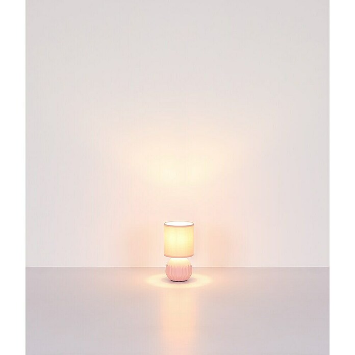 Globo Tischleuchte Sylas (40 W, Pink, E14, Ø x H: 120 x 230 mm) | BAUHAUS