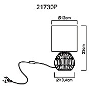 Globo Tischleuchte Sylas (40 W, Pink, E14, Ø x H: 120 x 230 mm) | BAUHAUS