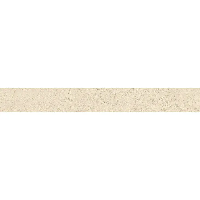 Atlas Concorde Solution Sockelfliese Lunastone - 7,2 x 60 cm, Sand, Matt - Beiger Naturstein mit einer leicht unebenen Oberfläche, ideal für Innen- und Außenbereiche, vermittelt Wärme und Natürlichkeit.