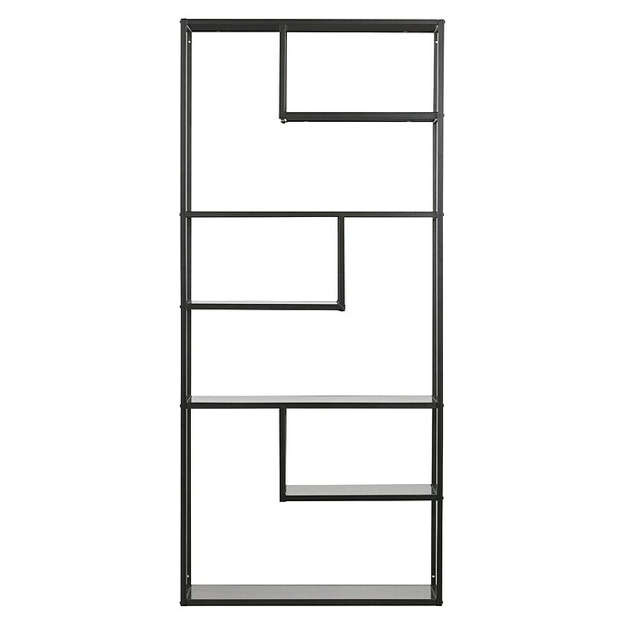 Vakkenkast Teun (Zwart, H x B x D: 188 x 85 x 35 cm) | BAUHAUS