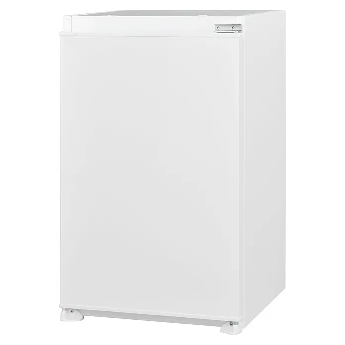 Respekta Vollraumkühlschrank Karlsson - Nutzinhalt Gesamt: 126 l, 54,5 x 54 x 87,5 cm, Weiß - Ein kompakter, weißer Kühlschrank, ideal für kleine Küchen oder als Zusatzgerät, mit klaren Linien und minimalistischem Design.