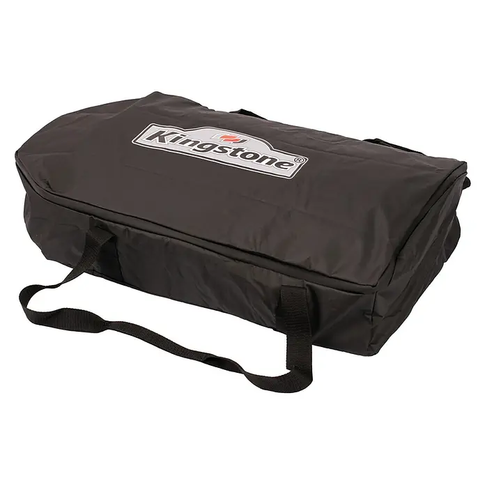 Kingstone Aufbewahrungstasche Pizzanello - Passend für: Kingstone Pizzaofen Pizzanello M, Kunststoff - Eine schwarze Tragetasche mit dem Kingstone-Logo, ideal zum Transport und zur Aufbewahrung Ihres Grills und Zubehörs. Praktisch und strapazierfähig.