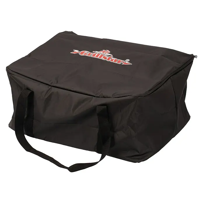 Grillstar Aufbewahrungstasche - Passend für: Grillstar Plancha-Grill, L x B: 64 x 49 cm, Kunststoff - Produktbild einer schwarzen Grillstar Tragetasche mit Tragegriffen und rotem Grillstar Logo, ideal für den Transport Ihres Grills.