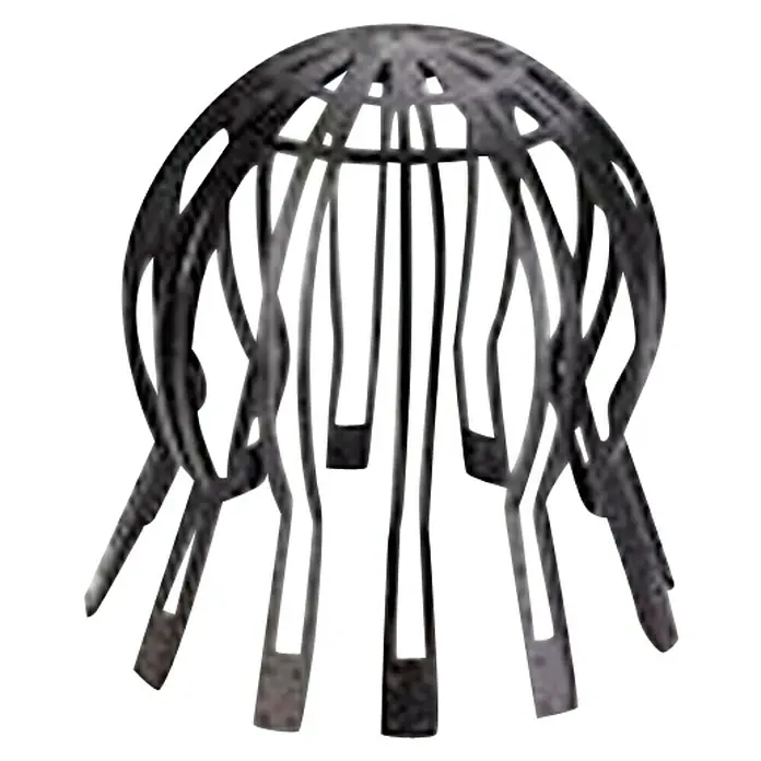 Chova Parahojas - PVC, 80 mm - 110 mm - Tamiz esférico metálico para bajante para proteger contra obstrucciones por hojas y suciedad.