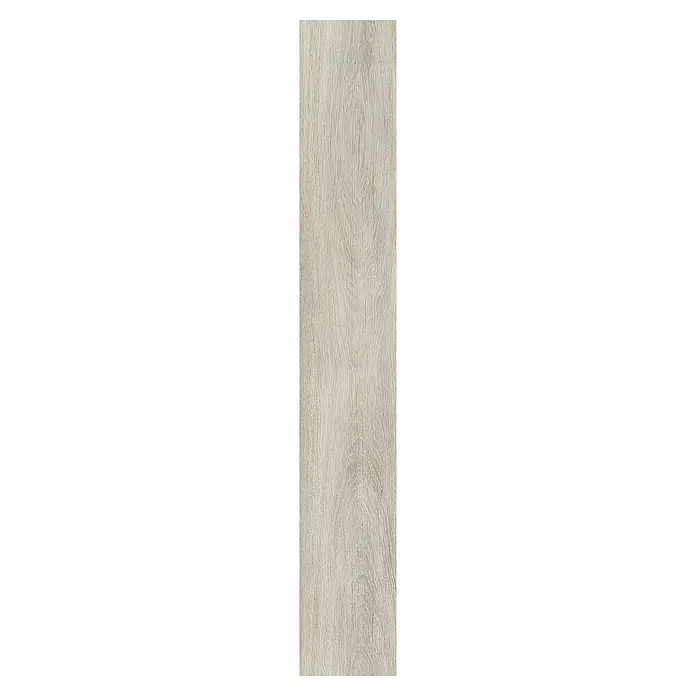 Laminado Ebro - 1.200 x 191 x 8 mm, AC5 - Primer plano de una sola lama de laminado beige, mostrando un patrón de grano de madera natural.
