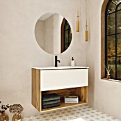 Mueble de lavabo Open (L x An x Al: 43 x 90 x 64 cm, Beige, Madera auténtica) | BAUHAUS