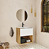 Mueble de lavabo Open (L x An x Al: 43 x 80 x 64 cm, Blanco seda, Madera auténtica) | BAUHAUS