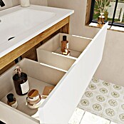Mueble de lavabo Open (L x An x Al: 43 x 80 x 64 cm, Blanco seda, Madera auténtica) | BAUHAUS