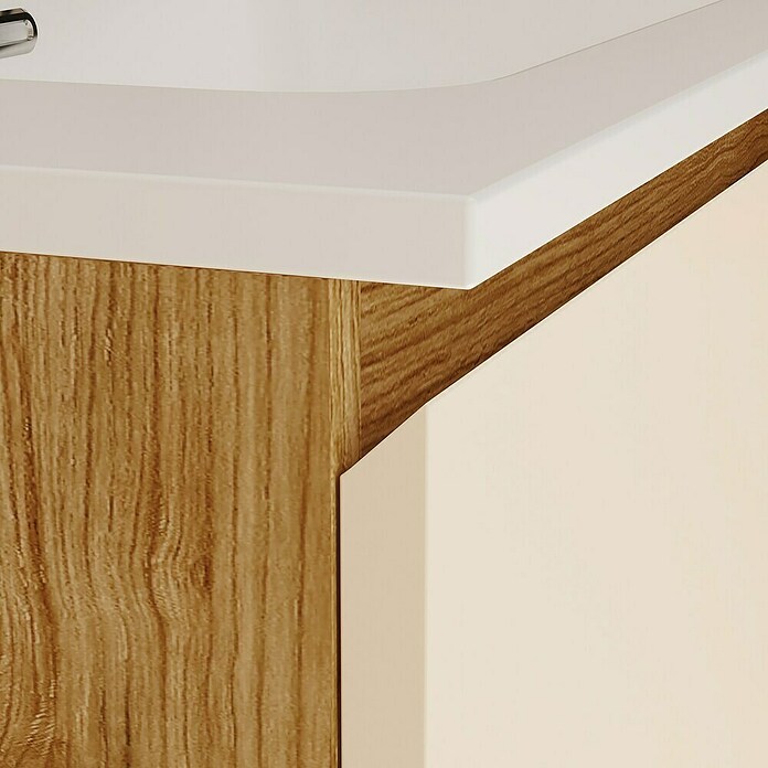 Mueble de lavabo Open (L x An x Al: 43 x 90 x 64 cm, Beige, Madera auténtica) | BAUHAUS