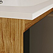 Mueble de lavabo Open (L x An x Al: 43 x 100 x 64 cm, Negro, Madera auténtica) | BAUHAUS