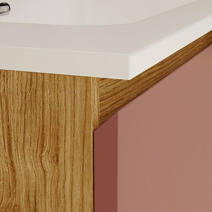 Mueble de lavabo Open (L x An x Al: 43 x 60 x 64 cm, Rosa, Madera auténtica) | BAUHAUS