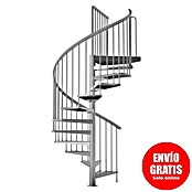 Dolle Escalera de caracol para exterior Gardenspin (Diámetro: 125 cm, Altura de planta: 246 - 282 cm, Número de escalones: 12 uds.)