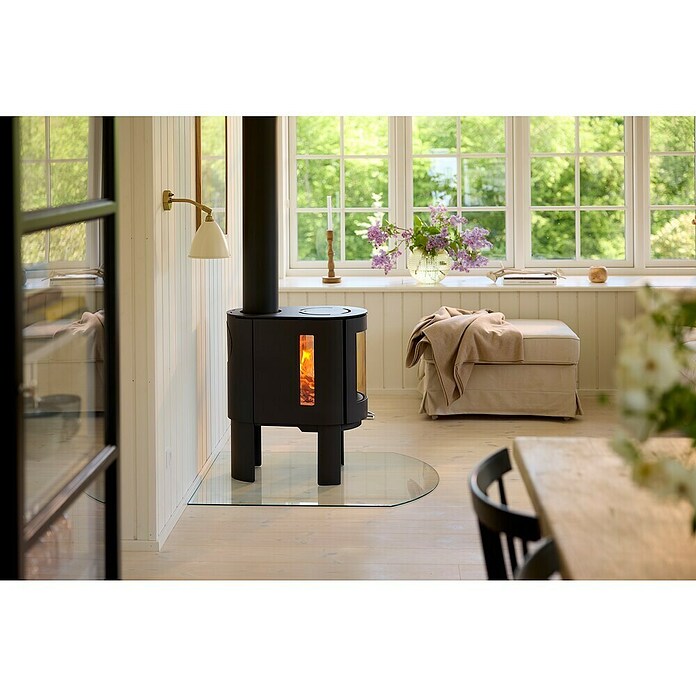 Aduro Kaminofen 23 (6,3 kW, Raumheizvermögen: 140 m³, Schwarz) | BAUHAUS