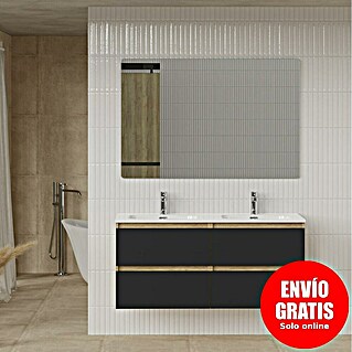 Artysan Conjunto de mueble de baño Funk (Ancho: 120 cm, Nature/Negro, 3 pzs.)