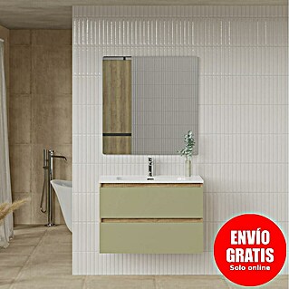 Artysan Conjunto de mueble de baño Funk (Ancho: 80 cm, Nature/Verde, 3 pzs.)