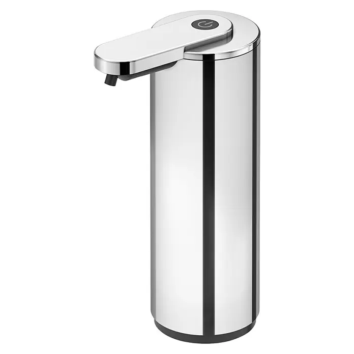 Zack Seifenspender Tervo - Edelstahl, Silber Hochglanz - Der automatische Seifenspender aus Chrom mit modernem Design sorgt für eine hygienische Handreinigung.