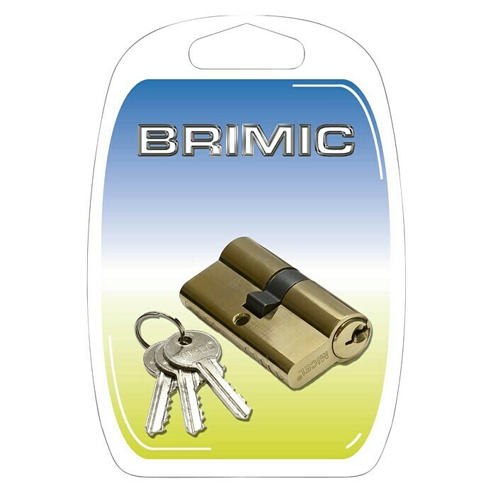 Micel Brimic Cilindro L15 simétrico (30/30 mm, 3 llaves, Latón)