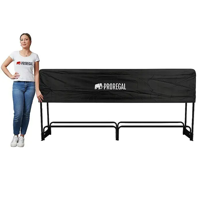 Proregal Kaminholzregal - 36 x 36 x 117 cm, Stahl, Schwarz