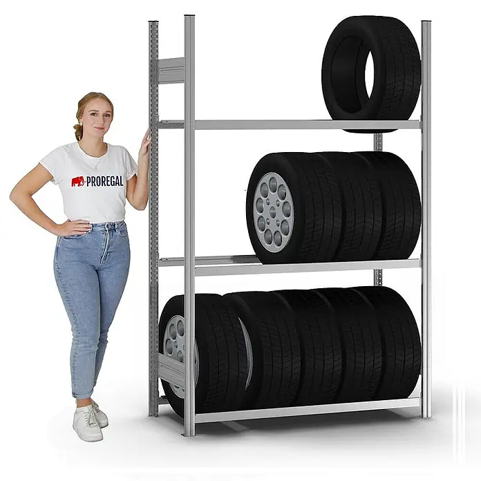 Proregal Reifenregal MAGNUS Stecksystem - Stecken, Verzinkt