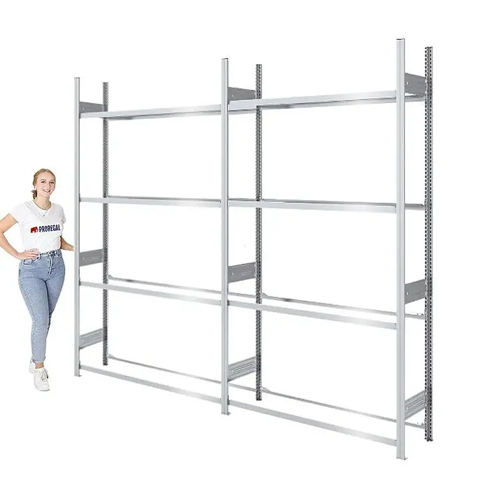 Proregal Reifenregal TIRE PRO - H x B x T: 250 x 300 x 43 cm, Stecken, Verzinkt