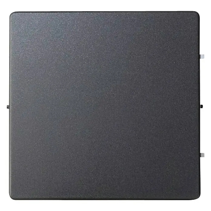 Simon 82 Tapa para mecanismo conmutador - Grafito, Plástico, Colocar - Superficie negra cuadrada con partes sobresalientes mínimas, ideal para diseños elegantes e instalaciones modernas.