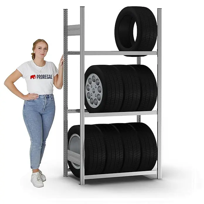 Proregal Reifenregal MAGNUS Stecksystem - Stecken, Verzinkt