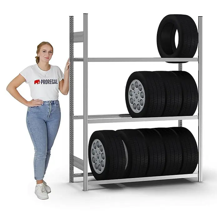 Proregal Reifenregal MAGNUS Stecksystem - Stecken, Verzinkt