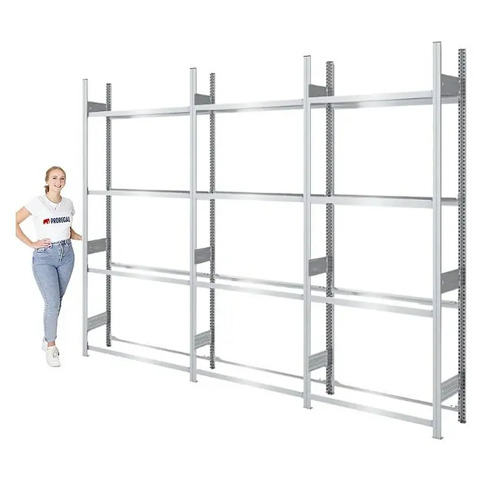 Proregal Reifenregal TIRE PRO - H x B x T: 250 x 300 x 43 cm, Stecken, Verzinkt