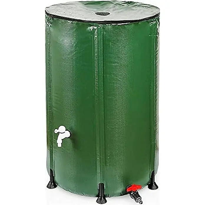 Proregal Regentonne RENATA faltbar, grün und aus UV-stabilem PVC - 500 l, Grün, 1 Stk.
