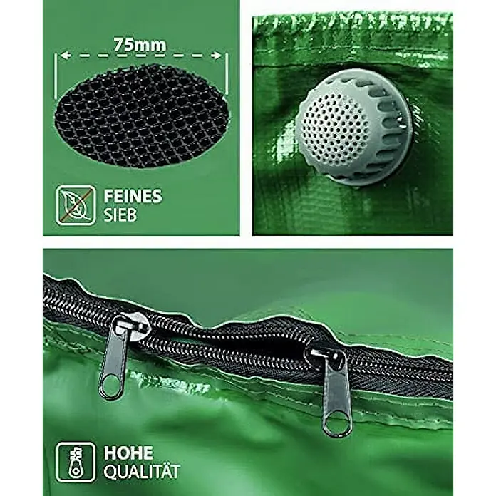 Proregal Regentonne RENATA faltbar, grün und aus UV-stabilem PVC - 380 l, Grün, 1 Stk.