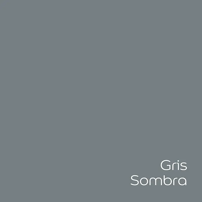 Bruguer Elegance Pintura para paredes - Gris sombra, Mate, 4 l - Muestra de color sólido en "Gris Sombra", un tono gris calmante, ideal para diseños modernos y paredes de acento en espacios habitables.