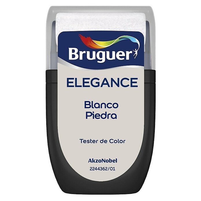 Bruguer Elegance Tester de pintura (Blanco piedra, Mate, 30 ml) | BAUHAUS