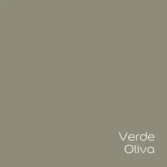 Bruguer Elegance Pintura para paredes - Verde oliva, Mate, 4 l - Paleta de colores con el nombre "Verde Oliva", que presenta un tono rico y terroso, ideal para paredes de acento o para crear un ambiente acogedor.