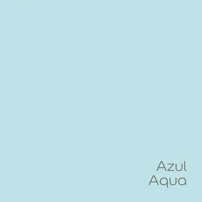 Bruguer Elegance Pintura para paredes - Azul aqua, Mate, 4 l - Muestra de color con "Azul Aqua", que presenta un tono acuático calmante y fresco, ideal para diseños modernos.