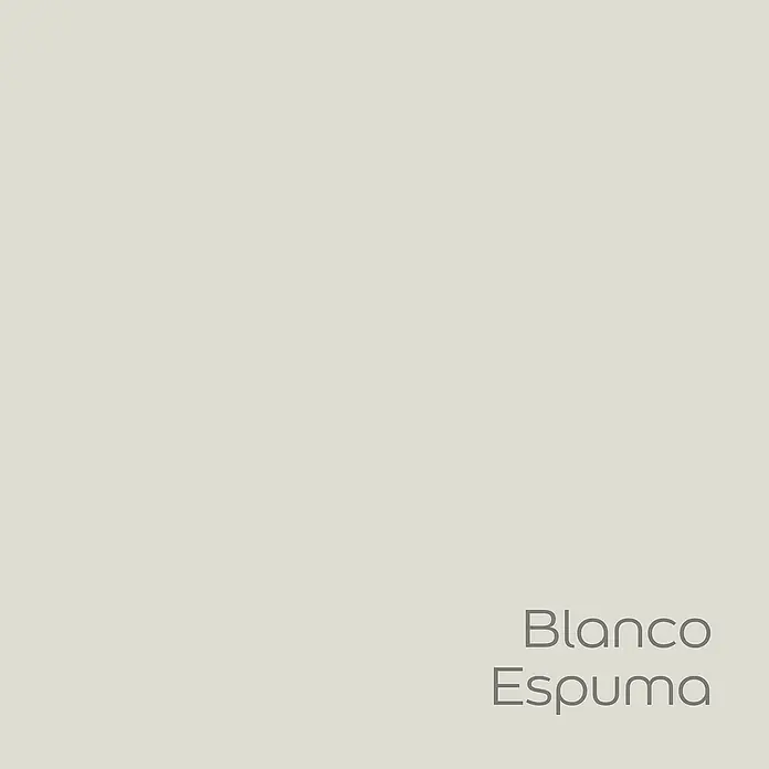 Bruguer Elegance Pintura para paredes - Blanco espuma, Mate, 4 l - Muestra "Blanco Espuma", un tono suave y claro. Ideal para espacios tranquilos y elegantes con un toque sutil. Aporta frescura y luminosidad.