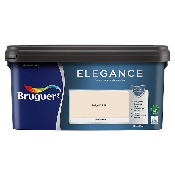 Bruguer Elegance Pintura para paredes (Beige vainilla, Mate, 4 l) | BAUHAUS