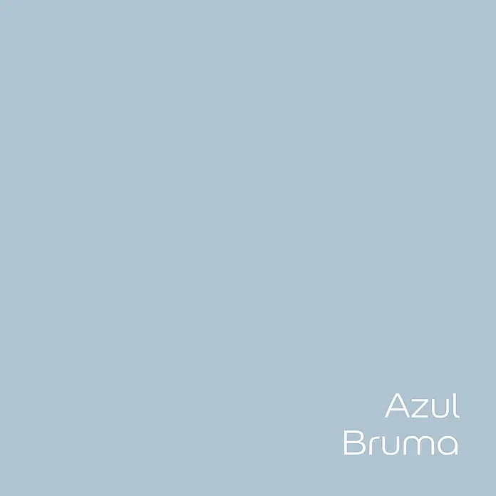 Bruguer Elegance Pintura para paredes - Azul bruma, Mate, 4 l - Muestra de color llamada "Azul Bruma", un tono azul suave y tranquilo ideal para crear ambientes relajantes y serenos.