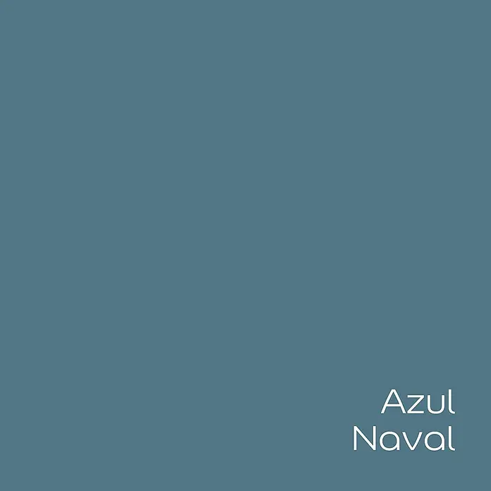 Bruguer Elegance Pintura para paredes - Azul naval, Mate, 4 l - Muestra de color azul naval con el texto "Azul Naval" para proyectos de diseño y decoración.