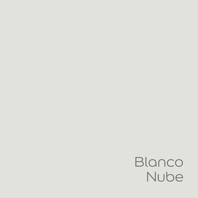 Bruguer Elegance Pintura para paredes - Blanco nube, Mate, 4 l - Muestra de color "Blanco Nube", un tono suave y claro, ideal para espacios serenos y elegantes.