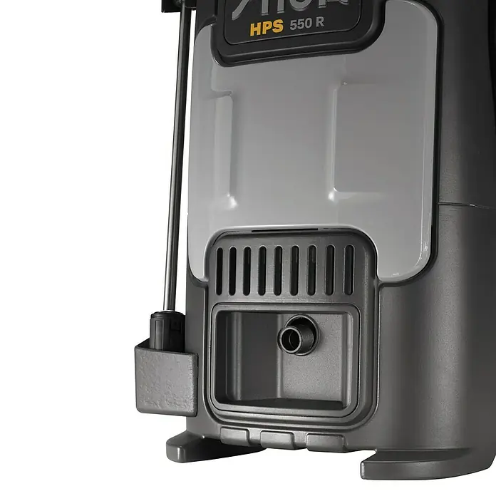 Stiga Hochdruckreiniger HPS 550 R - 2.500 W - Detailaufnahme eines STIGA HPS 550 R Hochdruckreinigers, der robuste Bauweise und hohe Reinigungsleistung verspricht.