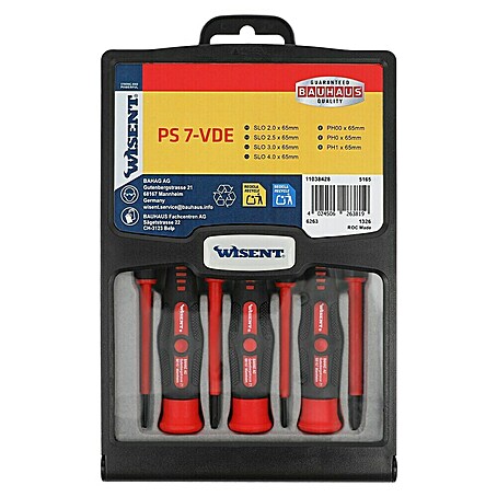 Wisent Set de destornilladores (7 pzs.)