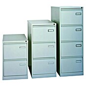 Bisley Archivador PSF (L x An x Al: 62 x 47 x 132 cm, Número de cajones: 4 ud., Gris, Completamente montado) | BAUHAUS