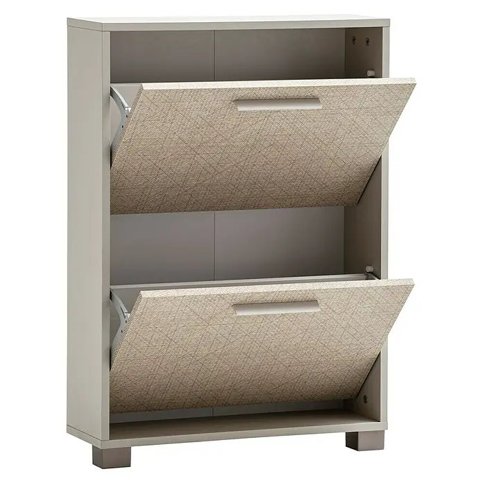 Schildmeyer Edno Schuhschrank - L x B x H: 19,6 x 59,8 x 85,2 cm, Beige, Anzahl Fächer: 2 Stk. - Dieser moderne Schuhschrank mit zwei Kippfächern bietet stilvollen Stauraum für Ihre Schuhe. Ideal für Flur oder Eingangsbereich.